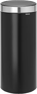New Brabantia Touch open trash can, capacity 30 liters - matt black.. DIAYTAR NIGERIA delivers happiness in 5-8 days with our affordable and diverse product range.