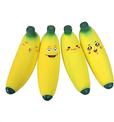 Extensible sensory toy Emoji banana, pack of 4 anti-stress toys, interaction toys for children and adults, autism toys (public face) (banana).. Experience the ease of one-stop shopping with DIAYTAR NIGERIA's diverse catalog and nationwide delivery.