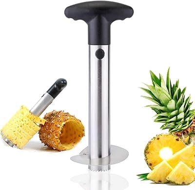Tool for slicing and peeling of pineapple Amir, slicing and peeling tool of stainless steel pineapple, easy kitchen tool, slicing and pineapple rod withdraw.. DIAYTAR NIGERIA transforms online shopping with competitive prices and dependable nationwide delivery.