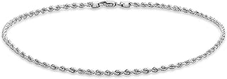 Dubai Collections Ankle bracelet in white gold fine 14 carats for women, men, adolescents and children, solid plated, durable foot jewelry, beach party, work, nice ankle bracelet 9.5 "and 11.94".. Experience shopping without limits at DIAYTAR NIGERIA, where affordability meets convenience in just days.