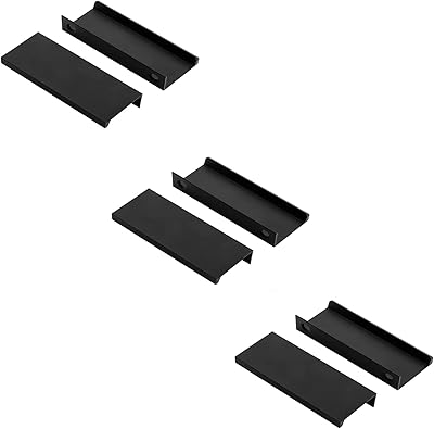 6 black cabinet buttons, eyelets with eyelets, 80 mm/3.15 ", modern and simple drawer buttons with a matte design for kitchen drawer.. Experience the convenience of online shopping with DIAYTAR NIGERIA's reliable 5-8 day delivery service.