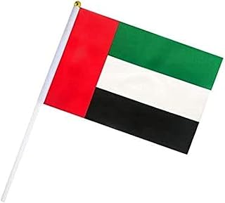 Skt flag of the 6 -piece United Arab Emirates with stick - Assortment, 30 x 20 cm.. Shop with intention at DIAYTAR NIGERIA, offering thousands of products at budget-friendly prices.