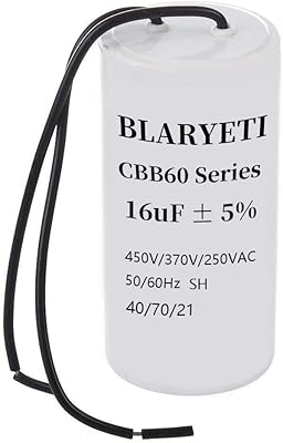 Blaryeti CBB60 16UF Engine operating capacitor Starter capacitor for AC 450V/370V/250V 50/60Hz 5% air conditioning.. Experience shopping without limits at DIAYTAR NIGERIA, where affordability meets convenience in just days.