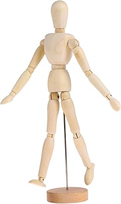 Wooden model, 9 -inch flexible wooden model with support, human doll house model for desk decoration, artists, artistic painting for home office decoration (23 cm).. Experience the DIAYTAR difference with our vast product selection and delivery within 5-8 days.