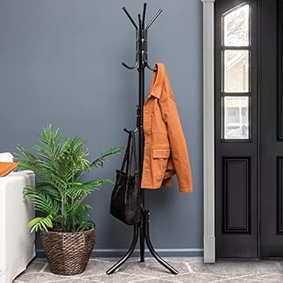 Deep Sleep Mind Reader COATRACK11 Metal-standing coat carrier with 11 hooks for jacket, handbag, stripping holder and shaft in the form of NQ-30049 umbrella.. DIAYTAR NIGERIA brings the market to your screen with thousands of affordable products delivered to your door.
