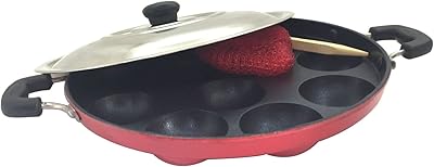 Dby Patra 12 -hole Appam Patra Faith to make pastries and pancakes.. Everything you need is just a click away with DIAYTAR Nigeria — shop now and receive your order in days.