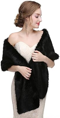 1920 Large Faux Fur shawl For Woman For Wedding Festival Bolero in False View for Women and Girls, 61 inches x 12 inches.. Shop with purpose at DIAYTAR NIGERIA, where your money goes further and delivery is always prompt.