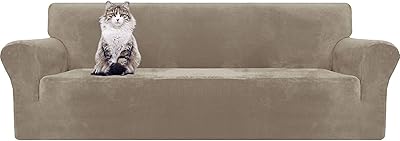 D&D Sofa cover Extensible velvet sofa for sofa size 1/2/3/4, thick and soft sofa cover with non -slip strips, furniture protection, sofa covers for dogs (dark gray, 4 places).. DIAYTAR NIGERIA delivers on every promise with our affordable prices and nationwide delivery service.