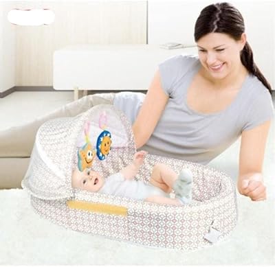 Cradle and baby travel carrier for small baby, portable exterior travel bed for babies, foldable and breathable baby bed, baby travel bed (white).. DIAYTAR NIGERIA combines affordability, variety, and convenience with nationwide delivery services.