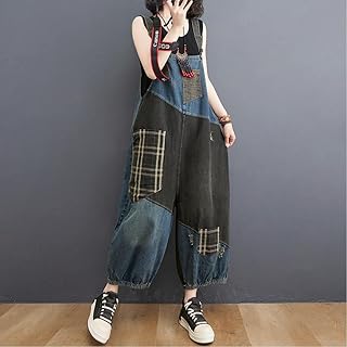 Large and long denim combination with large women's pockets for spring and summer, sleeveless and fine straps.. DIAYTAR NIGERIA brings affordable shopping to every Nigerian home with delivery in just 5-8 days.