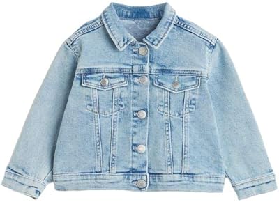 Classic denim jacket with long sleeves Keshubee for girls, pretty denim jacket for teenage girls and toddlers (blue), blue.. Your shopping dreams realized through DIAYTAR NIGERIA's affordable platform with reliable delivery times.