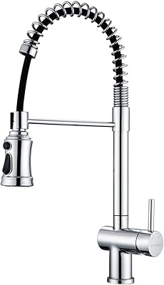 Extractable commercial steel Commercial Kitchen Tap with unique Gossite Handle with 3 functions extractable sprayer (Chrome).. DIAYTAR NIGERIA: Where affordability meets variety, with thousands of products delivered in less than 8 days.