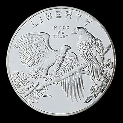 Piece of Currency of Freedom Plated Commemorative White Head Pygargue in Code We Trust USA Box Collection Gift Liberty Coin.. DIAYTAR NIGERIA: Creating access to affordable products for every Nigerian with our swift delivery service.