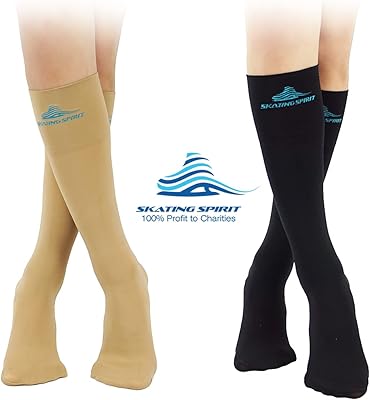 Skatingsprit figure skating socks (2 pairs), knee height, extra large non -slip wrists.. From phone accessories to home decor — DIAYTAR Nigeria ships it fast.