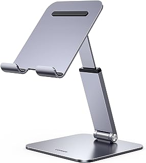 Tablet support adjustable in Ugreen height, foldable support for iPad, compatible with most tablets and mobiles from 4.7 to 12.9 inches, gray.. Experience the convenience of one-stop shopping with DIAYTAR NIGERIA's diverse and affordable marketplace.