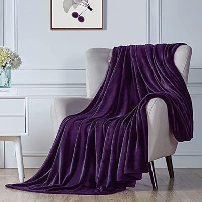 King Size Berry Donna bed cover - Soft and light polar cover 220 x 200 cm (dark purple).. From fashion trends to home essentials — find it on DIAYTAR Nigeria.