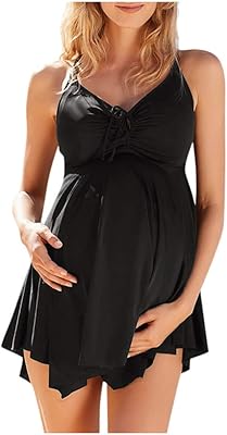 Two -room swimsuit for maternity women, United Crossed Studs, Bathrooms for pregnant women.. DIAYTAR NIGERIA: Where countless products meet affordable prices and reliable nationwide shipping.