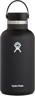 Hydro Flask of 6 Oz with flexible lid - bottle of reusable stainless steel water - Waterproof lid - Warm and cold drinks - Large mouth - BPA without BPA - Black.. Order today, receive this week — shopping with DIAYTAR Nigeria is that simple.