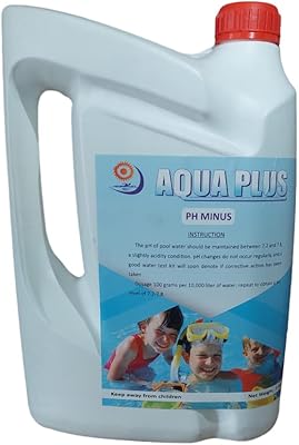 Aqua plus liquid pH for swimming pool, spa, jacuzzi and fountain baths. Reduces the level of pH in the swimming pool, spa, jacuzzi baths and 5L fountain.. Your one-click solution to affordable shopping, DIAYTAR NIGERIA delivers quality products nationwide.