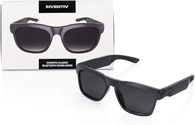 Inventive wireless sunglasses, open ear, music and hands -free calls for men and women, polarized glasses compatible with iPhone/Android (black/gray tinted).. DIAYTAR NIGERIA: Bringing quality products to your doorstep at prices that won't break the bank.
