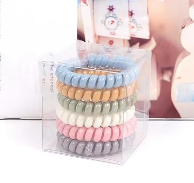 6 pieces by packet of colored spiral hair elastic bands, elastic for ponytail, leave no trace (2# light).. Why shop anywhere else? DIAYTAR Nigeria has it all, at prices you’ll love.
