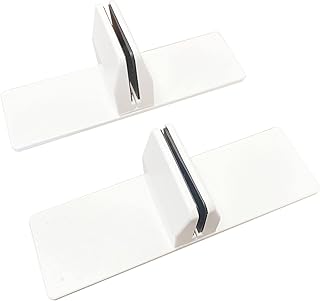 Hocking self -supporting office separation clips for glass or acrylic, 4 mm to 6 mm - White.. DIAYTAR NIGERIA: Where affordability and variety meet with convenient delivery within 8 days.