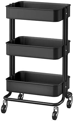 Kitchen organizer and Raskog storage tool, stainless steel - Black.. No hassle, just shopping — DIAYTAR Nigeria delivers in under 8 days.