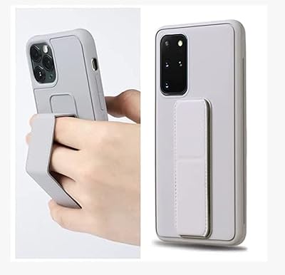 Magnetic rear shell with crutch and strap for Samsung Galaxy Note 20 Ultra (gray).. DIAYTAR NIGERIA: Bringing quality products to your doorstep at prices that won't break the bank.