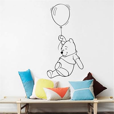 Iod Squeeze Winnie L'Ourson wall sticker with balloon, cute animal wall sticker for children's bedroom decoration boys.. Discover why thousands choose DIAYTAR NIGERIA for affordable products delivered in less than a week.