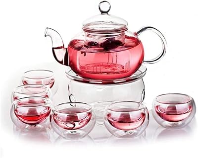 Honest Shop Set of glass teapot 9 pieces 800 ml with 6.. Experience shopping without limits at DIAYTAR NIGERIA, where affordability meets convenience in just days.