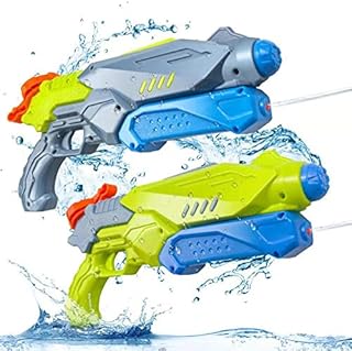Children's water gun, pack of 2 Super Water Soccer Blaster water guns, capacity of 600 cc with 6.3 m fire range for boys and girls, water and sand combat toy in summer pool.. DIAYTAR NIGERIA brings the marketplace experience online with affordable and reliable delivery service.