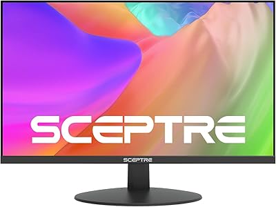 Computer LED monitor Scepter IPS 24 inch 1920x1080 1080p HDMI VGA up to 75 Hz 300 lux integrated speakers 2021 Black (E249W-FPT).. Make every purchase count with DIAYTAR Nigeria — shop smart, shop fast.