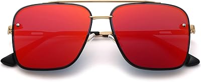 AIEYEYEO SOLURES SOLURES Fashionable mirror for men and women, Vintage Square Vintage Mode Aviator degraded.. Explore limitless products on DIAYTAR Nigeria — at the lowest prices.