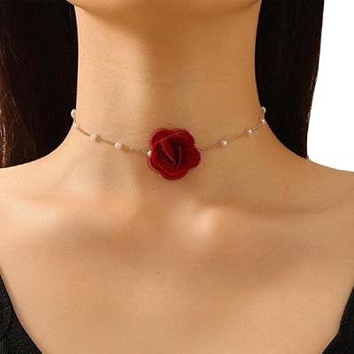 Neckllace of the neck in camellia flower pearls, pink lace necklace, pearl necklace.. Get access to thousands of affordable products only on DIAYTAR Nigeria.