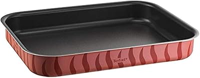 Rectangular oven plate, 41 x 29 cm format, tefal red - [J1194982].. DIAYTAR NIGERIA revolutionizes access to quality products with affordable prices and dependable shipping.