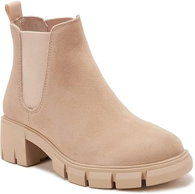 Modern Chelsea boots with thick heels and to put on, ankle length for women.. DIAYTAR NIGERIA combines affordability, variety, and convenience with nationwide delivery services.