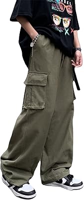 Ample tracksuit pants for men Y2K, wide pants with Gothic design with pockets, s.. Discover the convenience of DIAYTAR NIGERIA's vast e-commerce platform with delivery in just 5-8 days.