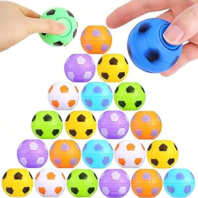 12 pieces Flavary Fidget Spinner Mini Football Toys for Children's Day Gifts Football Balles Anti-Stress with rotating fingers for class prices.. The smarter way to shop online in Nigeria is through DIAYTAR Nigeria.
