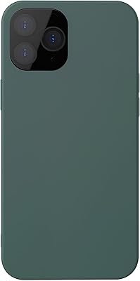 Silicone shell for Apple iPhone 12/12 Pro, Dark green.. DIAYTAR NIGERIA brings affordable shopping solutions to every corner of Nigeria in just 5-8 days.