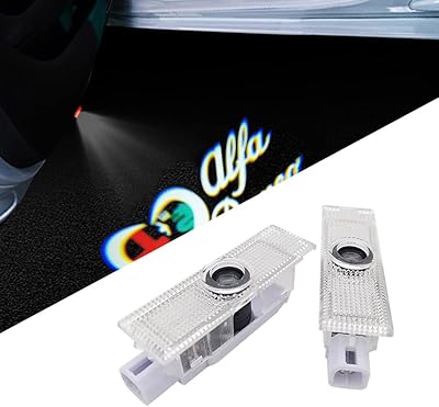 通用 LED LED car door logo for Alfa Romeo Ghost Paddle Laser Welcome Logo Compatible with Stelvio, Mito, Giulietta, Giulia car accessories (heart shape).. Your complete e-commerce solution, DIAYTAR NIGERIA offers variety and value with nationwide shipping.