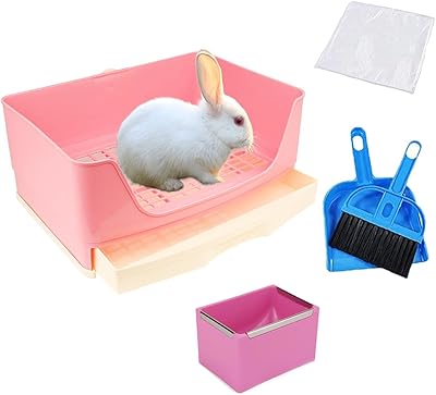 Litière tray for rabbit, Litière Bac Pour Pets de pet, litter tray for cleaning cleaning for cleaning the Schie d'Inde (pink) litter cage (pink).. Your complete retail destination, DIAYTAR NIGERIA combines extensive variety with prompt delivery.