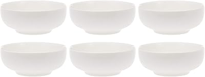 Set of 6 soup bowls Verona C5280531, white, 12 cm, H 5.3 x W 7.8 x D 5.2 cm.. Experience convenient online shopping on DIAYTAR Nigeria — wide selection and affordable delivery.