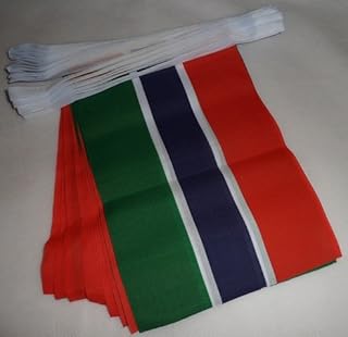 AZ FLAG GUIRLAND of 6 meters, 20 flags 9 '' x 6 '' - Gambian string flags 15 x 21 cm.. Explore limitless products on DIAYTAR Nigeria — at the lowest prices.