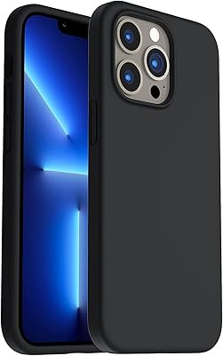 Premium protective shell for iPhone 13/Complete protection cushion cover in flexible microfiber in rigid silicone (black, iPhone 13).. DIAYTAR Nigeria: Great value, fast delivery, and endless options.