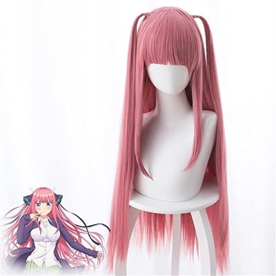 Synthetic Cosplay wigs quintuplet par excellence, cosplay wig Nino Nakano, Halloween carnival festival wig 5 toubun no hanayome wig.. Need something fast? Order it now from DIAYTAR Nigeria.