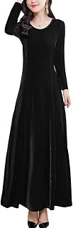 Long yimoon velvet dress for women, 3/4 sleeves, maximum formal evening dresses.. DIAYTAR NIGERIA connects your desires with reality through our affordable e-commerce platform and quick delivery.