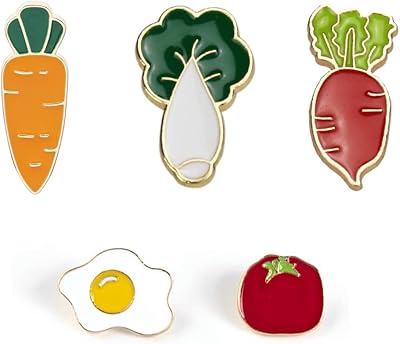 10 pieces set of badge insignia of vegetable carrot tomato radish cute downscracker pins spindle backpack decoration, iron, iron.. Shop across boundaries with DIAYTAR NIGERIA's comprehensive platform and budget-friendly delivery.