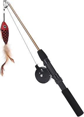 Interactive cat wand, retractable fishing wand, funny pets, pet lure, with pendants, game and hunting practice.. Your comprehensive marketplace awaits at DIAYTAR NIGERIA with affordable prices and reliable delivery times.