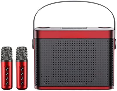 High power portable wireless microphone 120 W, Bluetooth speaker for Karaoke family festival Boom Box Caixa of Somme YS-219 (Red/Black).. The smarter way to shop online in Nigeria is through DIAYTAR Nigeria.