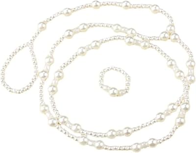 Beach foot chain in false pearls for women, one size, false pearls.. DIAYTAR NIGERIA transforms dreams into deliveries with our affordable prices and 5-8 day shipping.